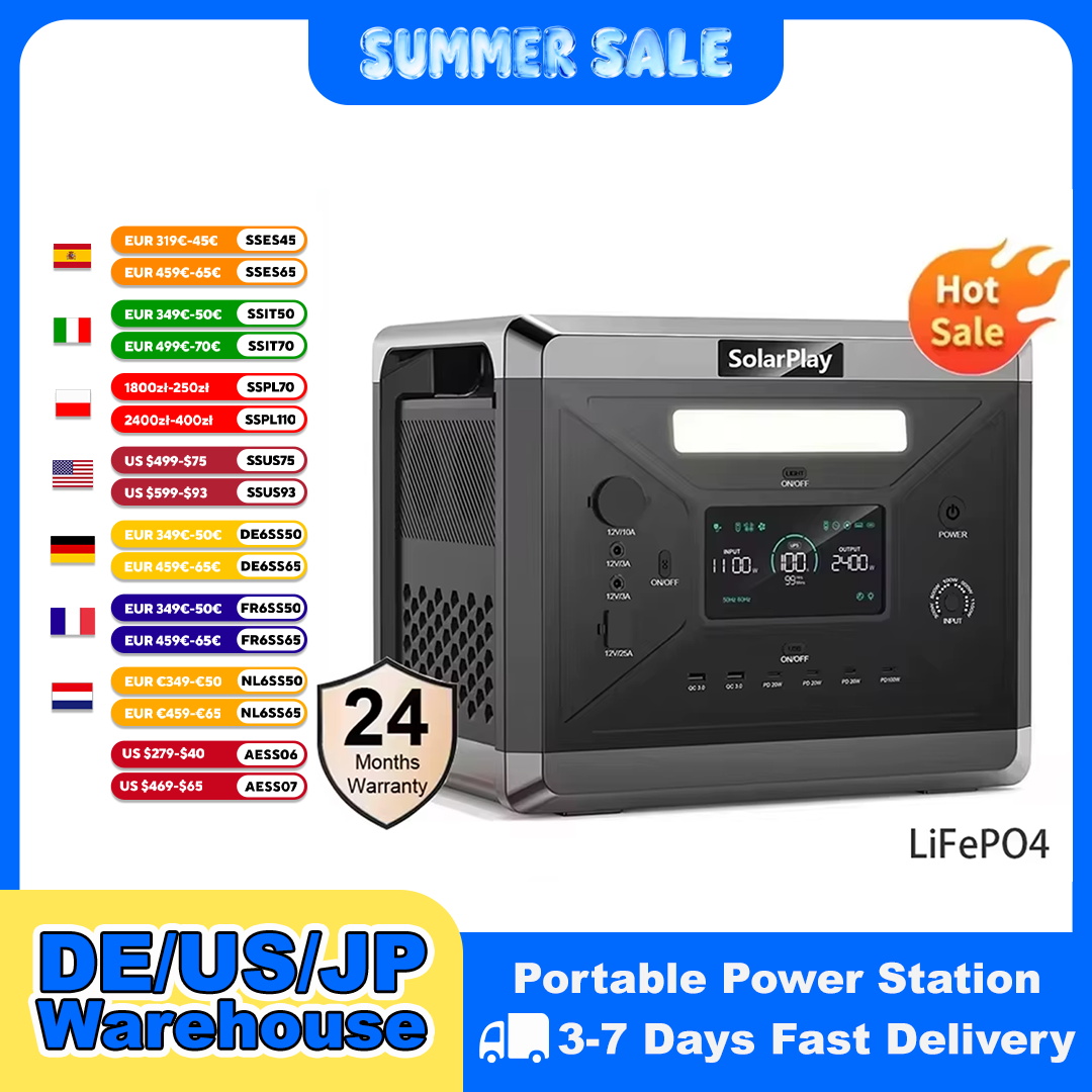 Outdoor Power Generator - SOLARPLAY Portable Power Station Q2501 For