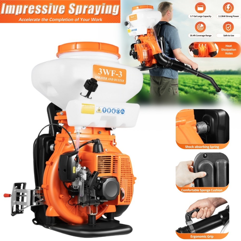 Electric Sprayer Backpack - 3.7Gal Backpack Agricultural Mist Duster Sprayer,