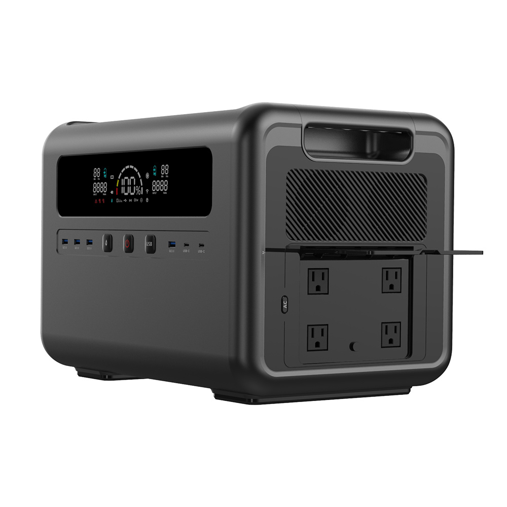 Outdoor Power Generator - 2400W Solar Power Generator, Large Capacity