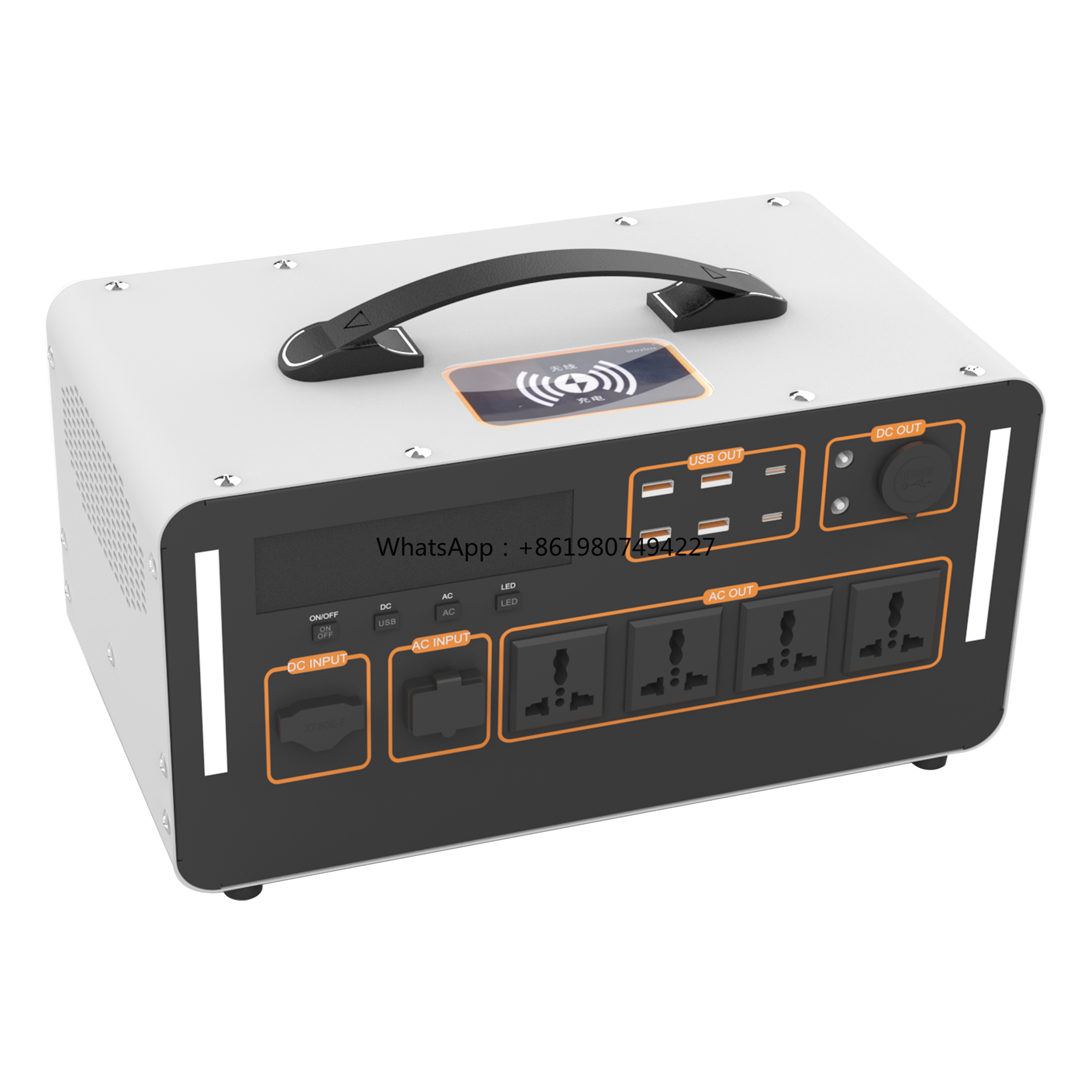 Outdoor Uninterruptible Power Supply - 1500W Solar Portable Power Station 102400mAh
