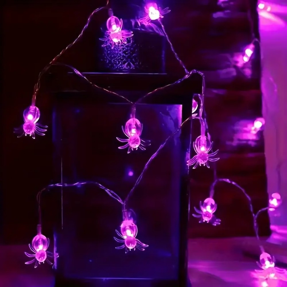 Halloween Purple Spider LED St - Outdoor Power House recensie en prijs