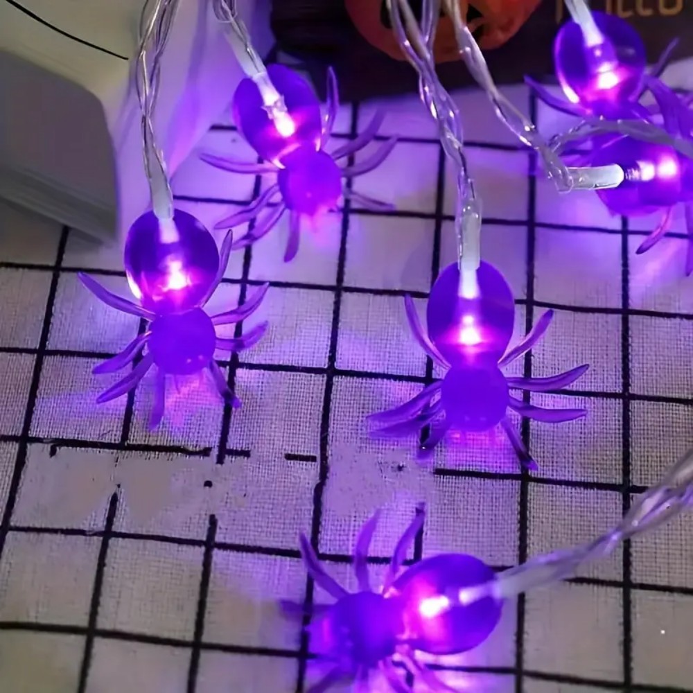 Halloween Purple Spider LED St - Outdoor Power House recensie en prijs