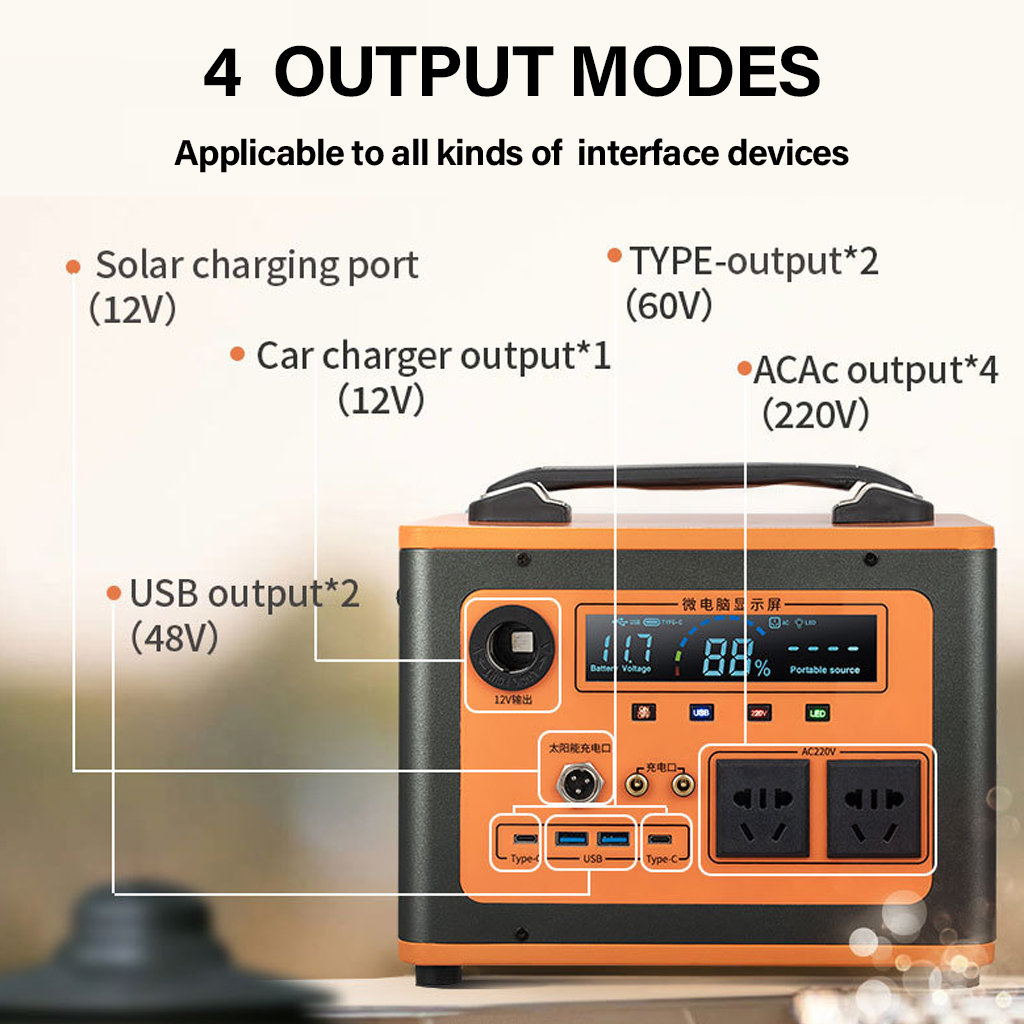 Portable Power Station 300/600 - Outdoor Power Generator recensie en prijs