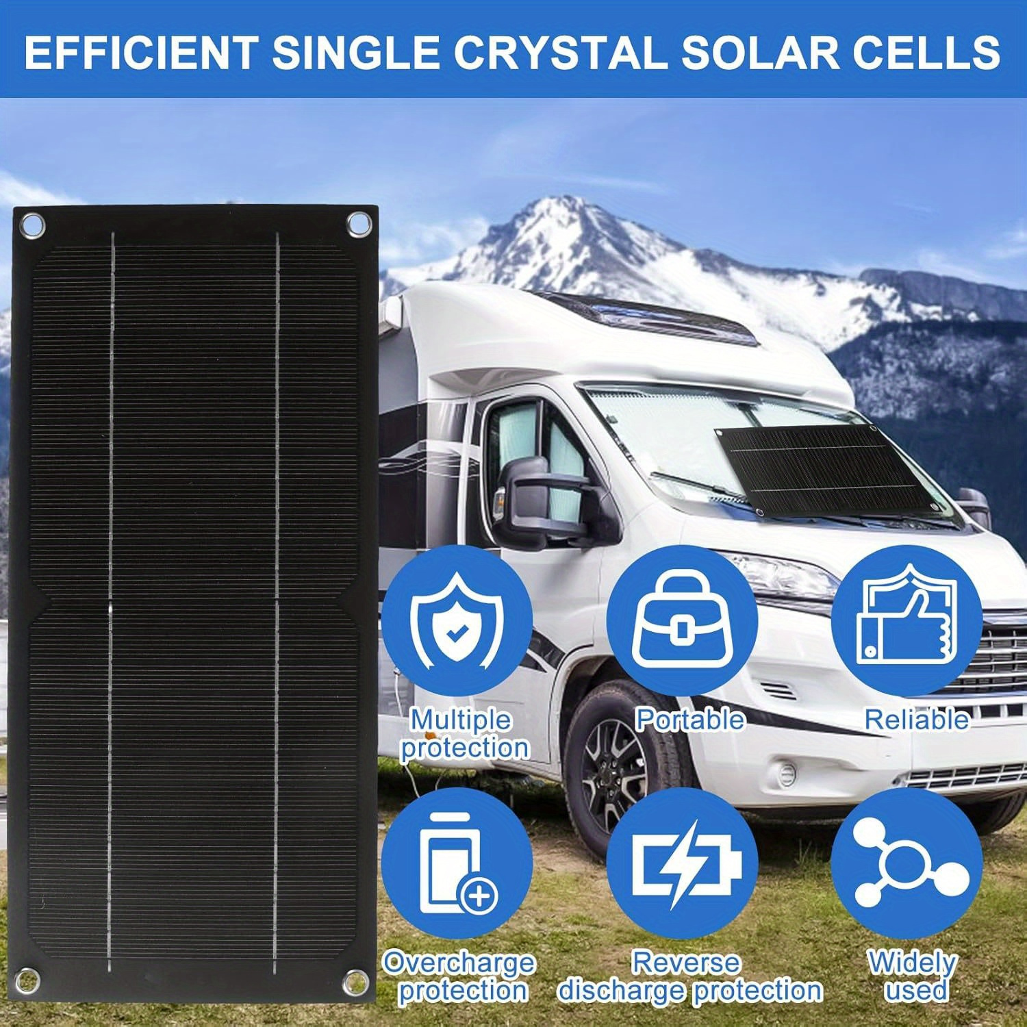 600W Monocrystalline Solar Pan - Outdoor Power Generator recensie en prijs
