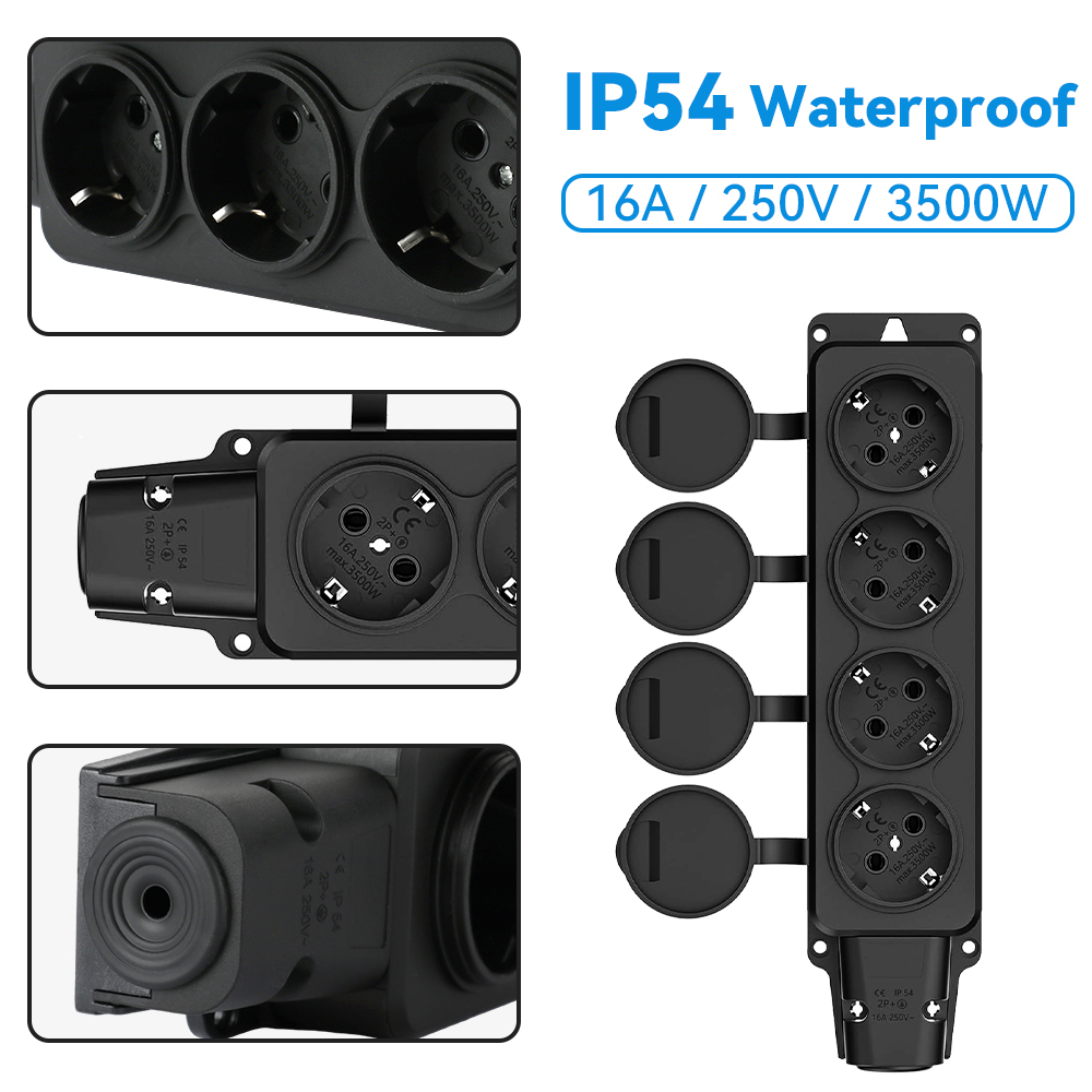 Eu Germany 1/4 circuit waterpr - Outdoor Power Outlet Extension recensie en prijs
