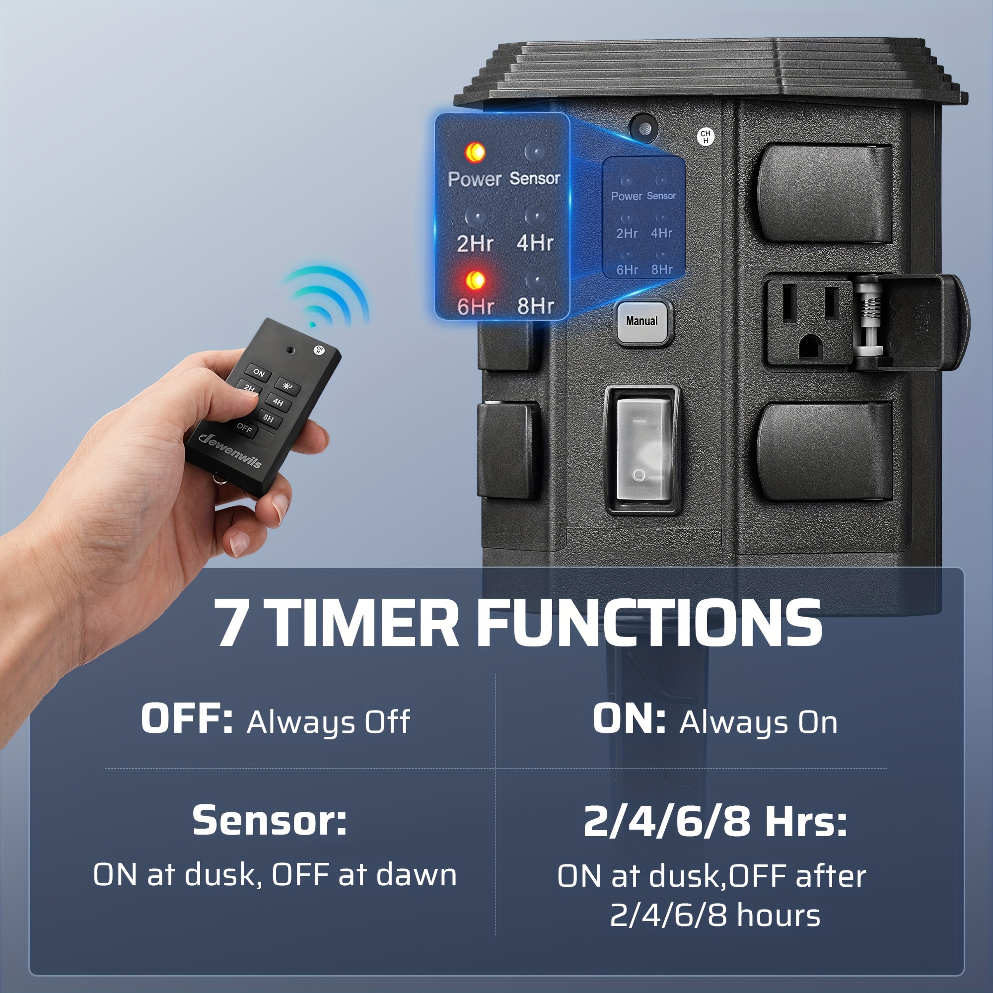 Outdoor Power Stake Timer, Out - Outdoor Power Outlet Extension recensie en prijs
