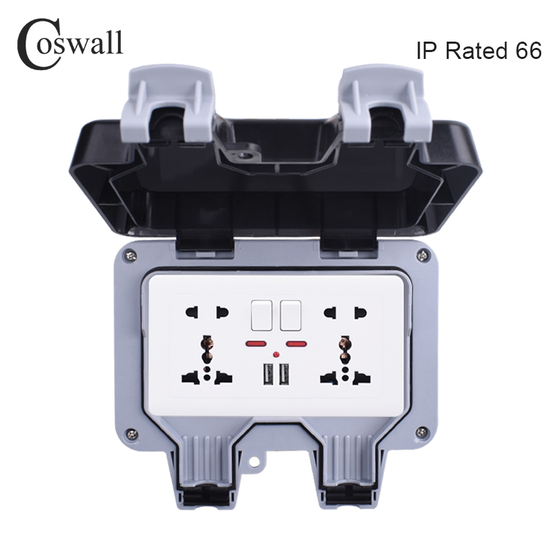 Coswall IP66 Weatherproof Wate - Outdoor Power Outlet Extension recensie en prijs