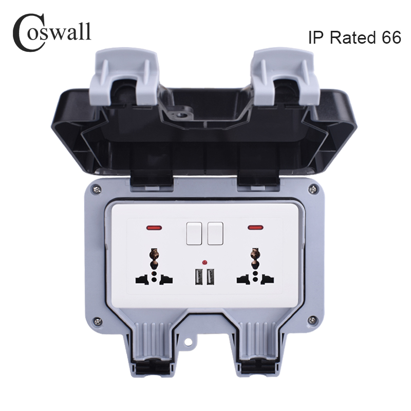 Coswall IP66 Weatherproof Wate - Outdoor Power Outlet Extension recensie en prijs