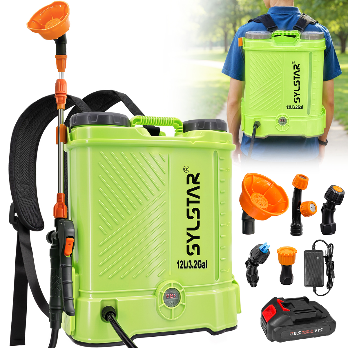 3.2 Gallon Backpack Battery Po - Electric Sprayer Backpack recensie en prijs