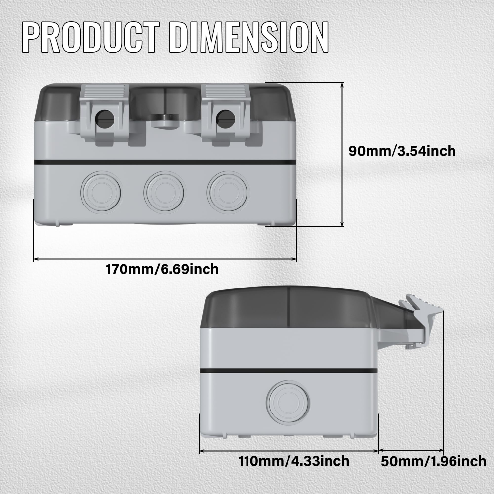 EIOMR France IP66 Weatherproof - Outdoor Power Outlet Extension recensie en prijs