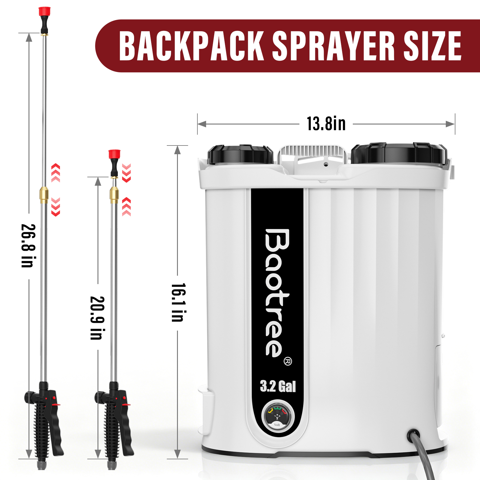 3.2/4.4 Gallon Backpack Spraye - Electric Sprayer Backpack recensie en prijs