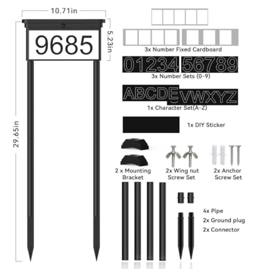 Solar House Numbers For Outsid - Outdoor Power House recensie en prijs