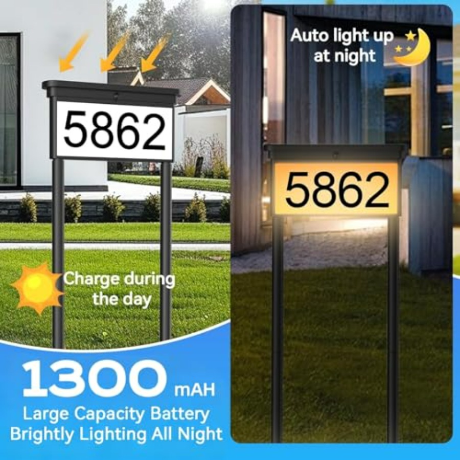 Solar House Numbers For Outsid - Outdoor Power House recensie en prijs