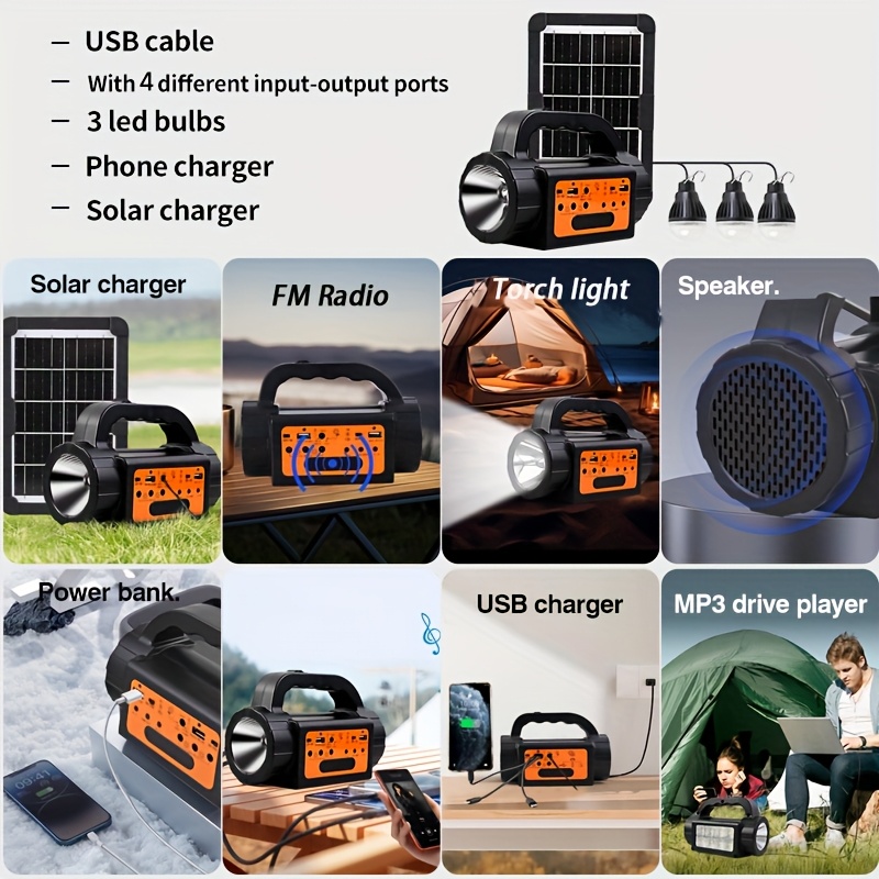 Solar Rechargeable Camping Lig - Outdoor Power Generator recensie en prijs