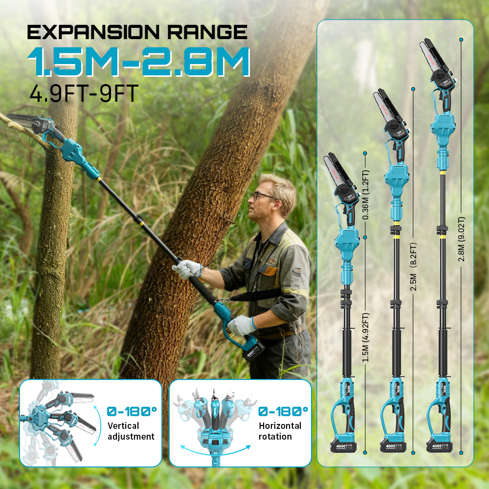 Seesii 3-in-1 Brushless Cordle - Pole Saw Cordless recensie en prijs
