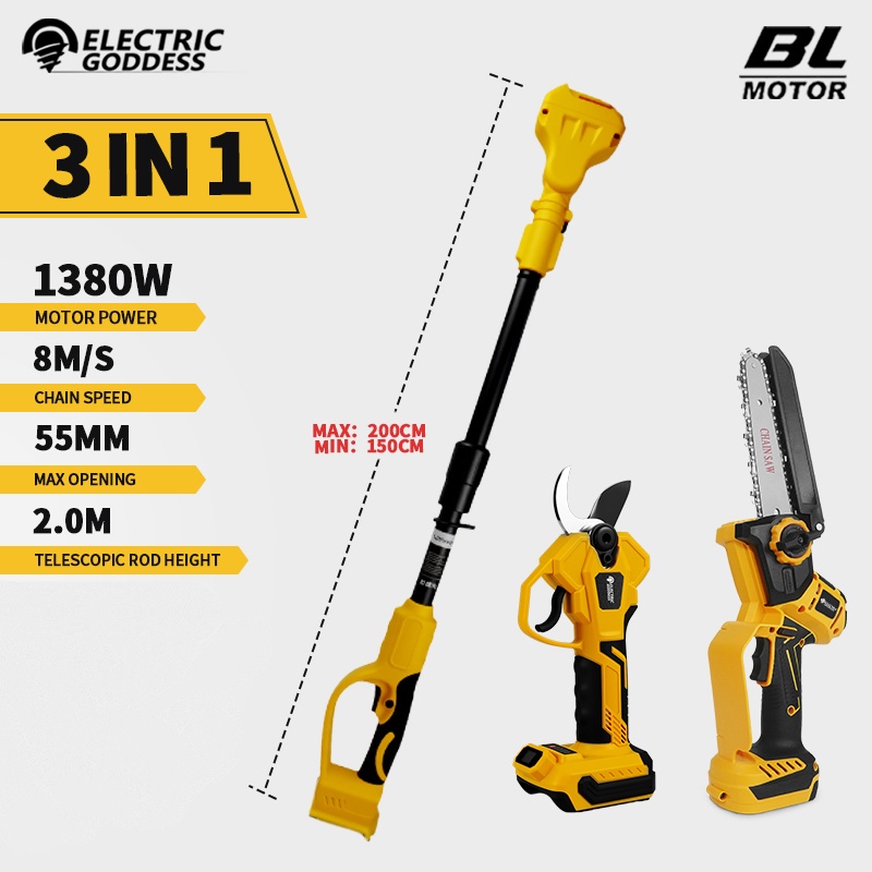 Brushless 6 Inch Electric Chai - Pole Saw Cordless recensie en prijs