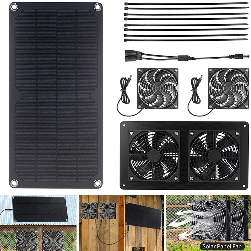 100W Solar Panel Exhaust Fan A - Outdoor Power House recensie en prijs