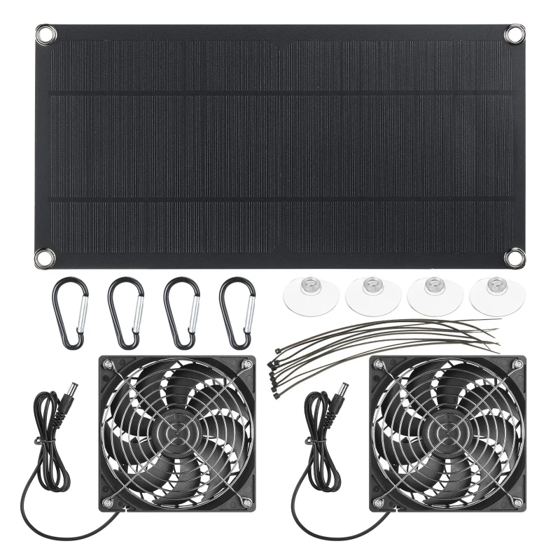 100W Solar Panel Exhaust Fan A - Outdoor Power House recensie en prijs