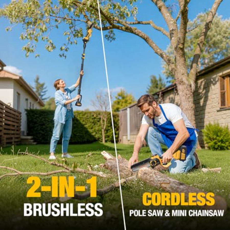 Tree trimming pruning: aluminu - Pole Saw Cordless recensie en prijs