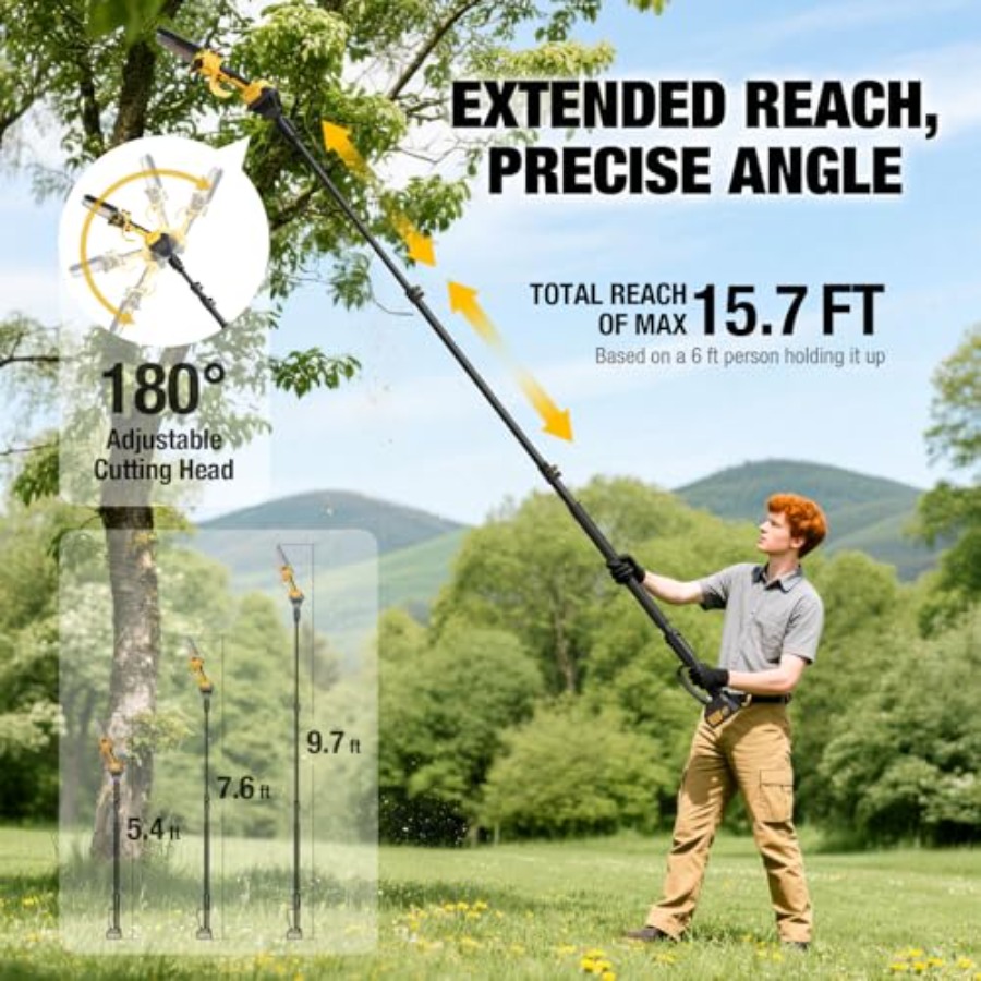 Tree trimming pruning: aluminu - Pole Saw Cordless recensie en prijs