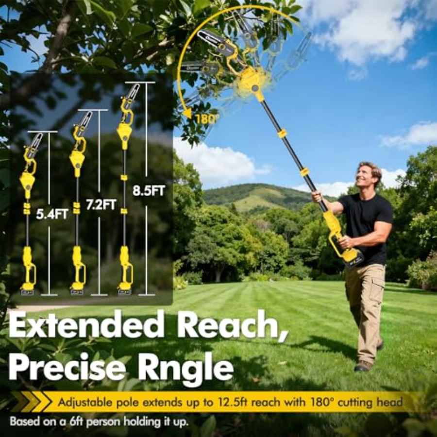 Tree trimming pole saw, alumin - Pole Saw Cordless recensie en prijs