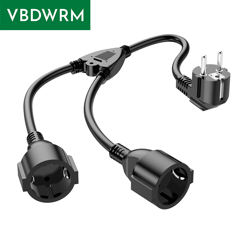 EU Power Splitter Cord 1X2 Eur - Outdoor Power Outlet Extension recensie en prijs